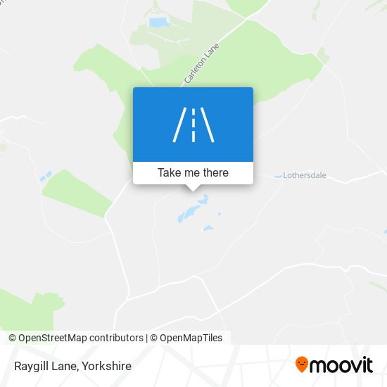 Raygill Lane map