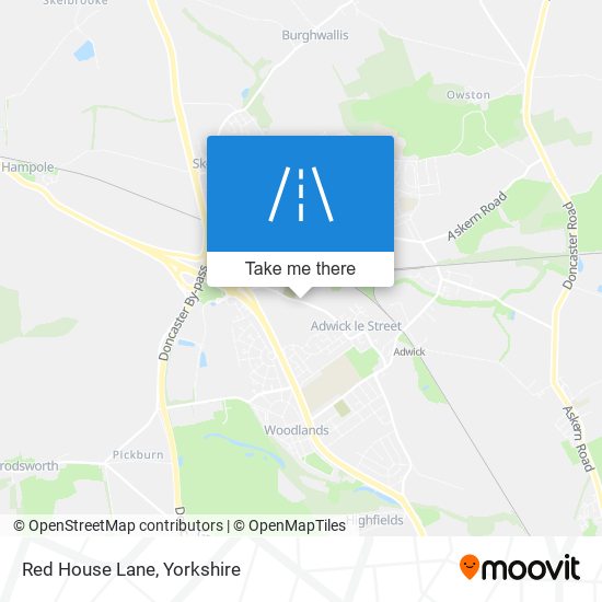 Red House Lane map
