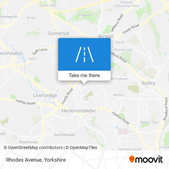 Rhodes Avenue map