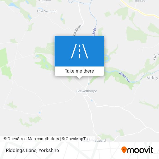 Riddings Lane map