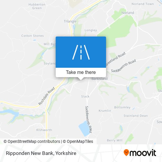 Ripponden New Bank map