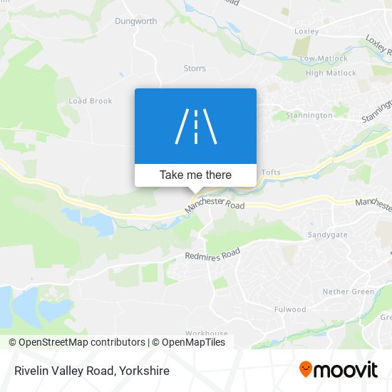 Rivelin Valley Road map