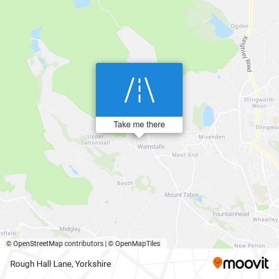 Rough Hall Lane map