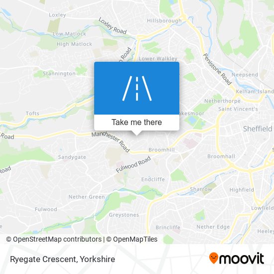 Ryegate Crescent map