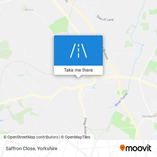 Saffron Close map