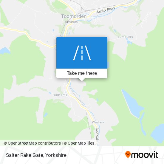 Salter Rake Gate map