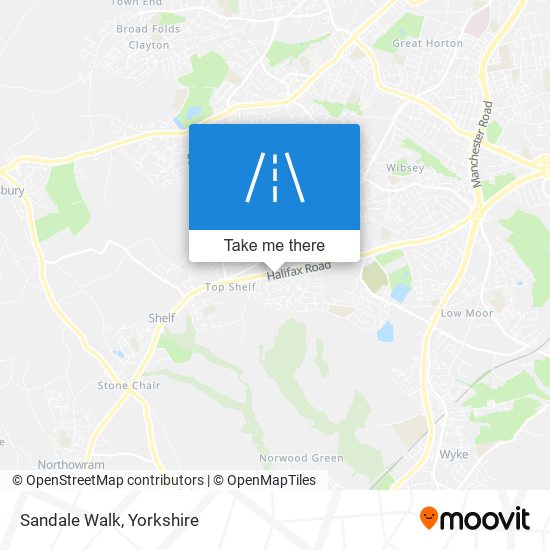Sandale Walk map