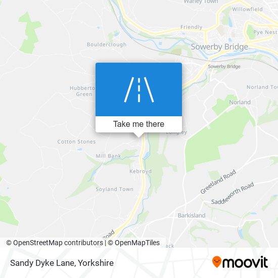 Sandy Dyke Lane map