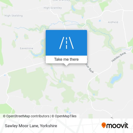 Sawley Moor Lane map
