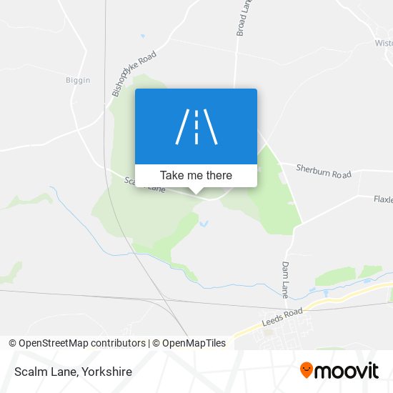 Scalm Lane map
