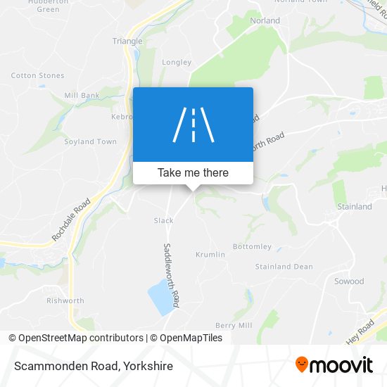 Scammonden Road map