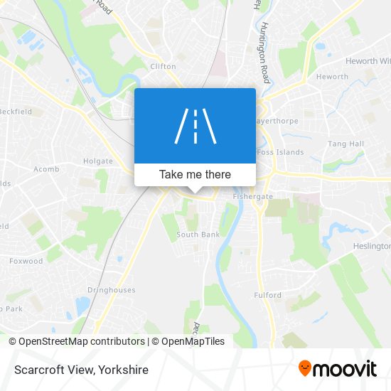 Scarcroft View map