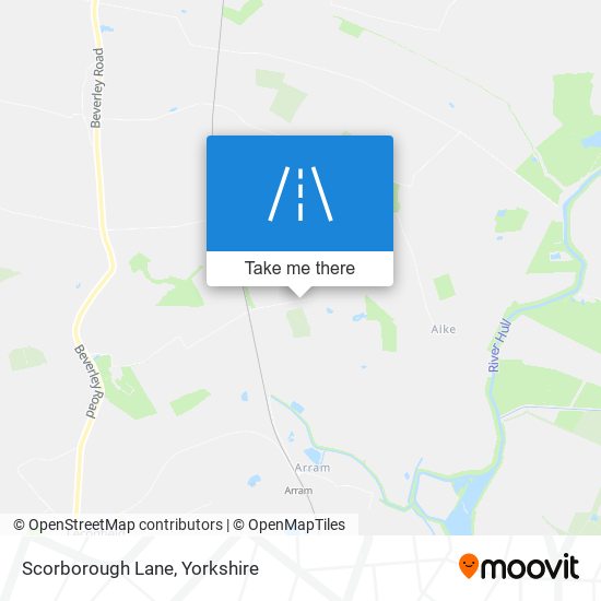 Scorborough Lane map
