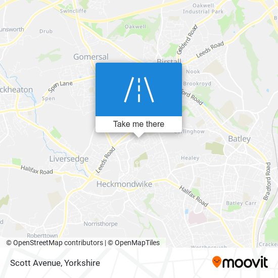 Scott Avenue map