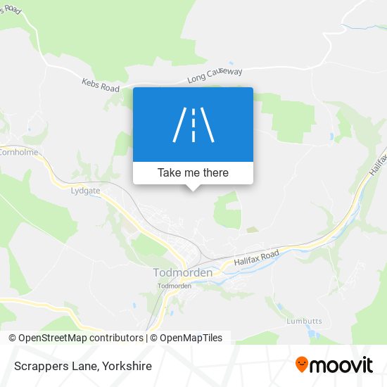 Scrappers Lane map