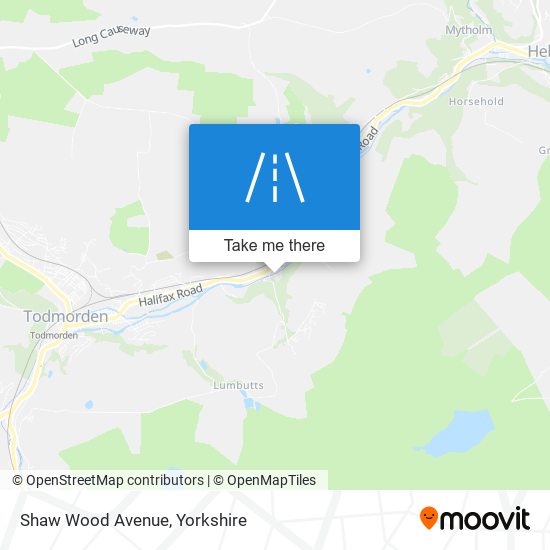 Shaw Wood Avenue map