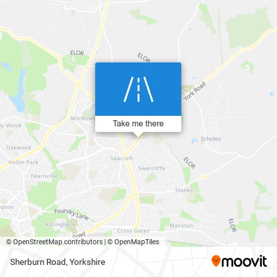 Sherburn Road map