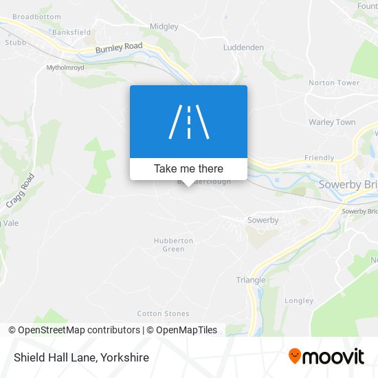 Shield Hall Lane map