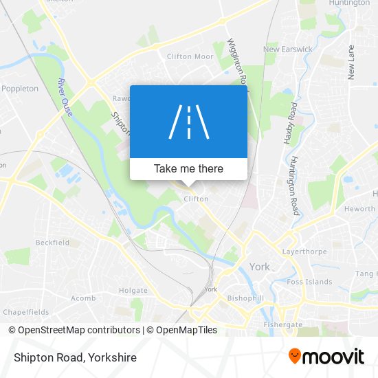 Shipton Road map