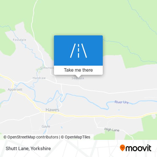 Shutt Lane map