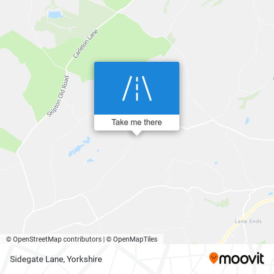Sidegate Lane map