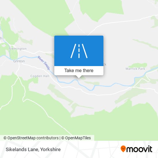 Sikelands Lane map