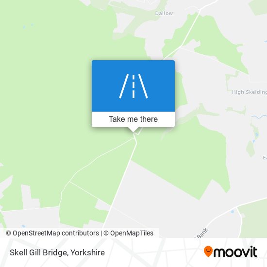Skell Gill Bridge map