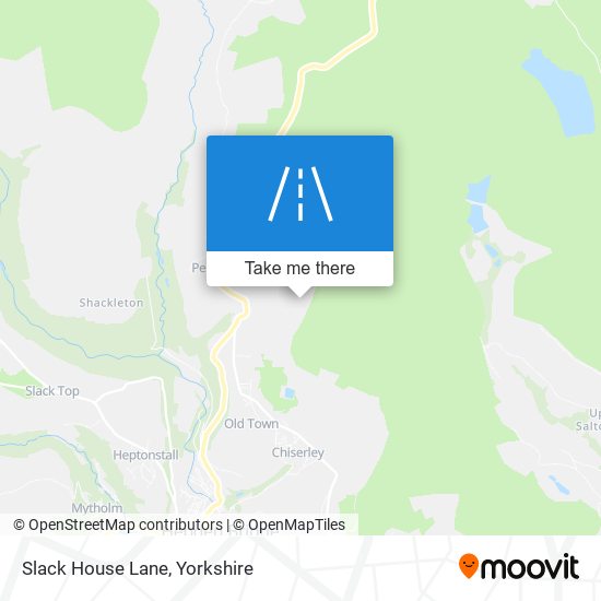 Slack House Lane map