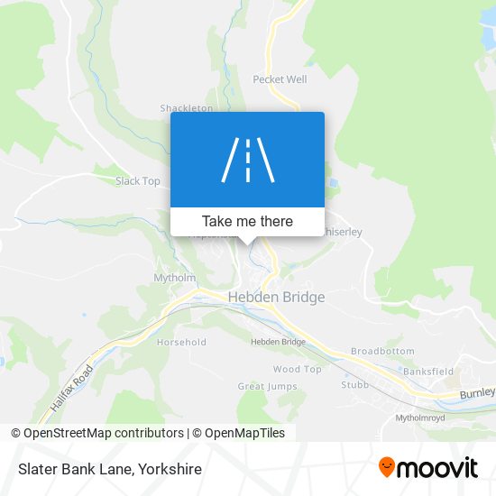 Slater Bank Lane map