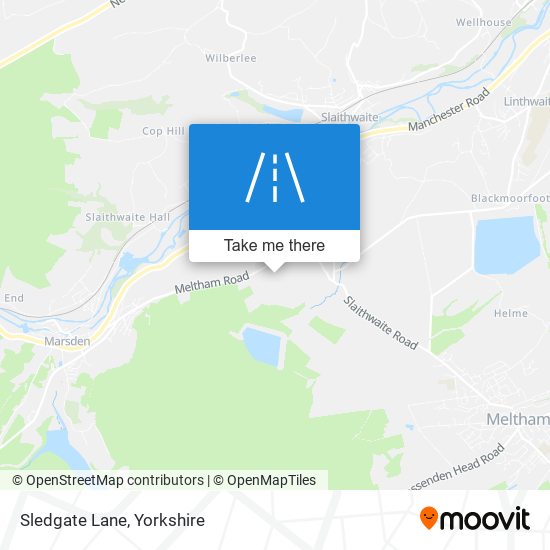 Sledgate Lane map