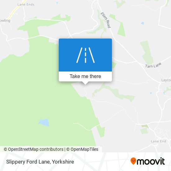 Slippery Ford Lane map