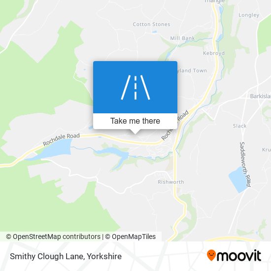 Smithy Clough Lane map