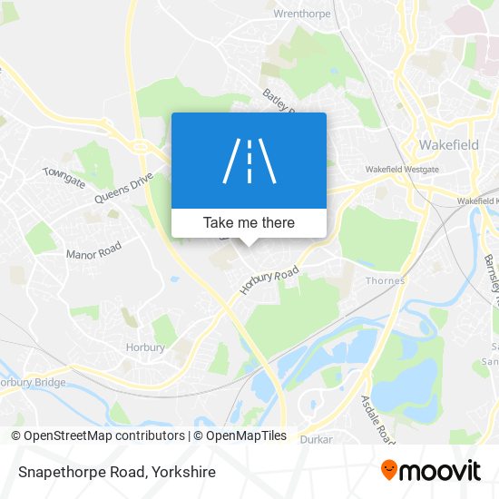 Snapethorpe Road map