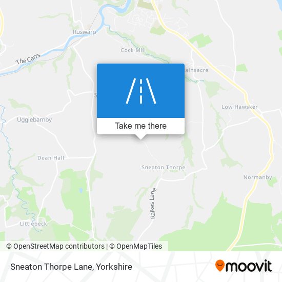 Sneaton Thorpe Lane map