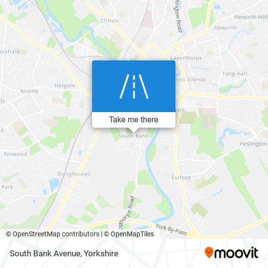 South Bank Avenue map