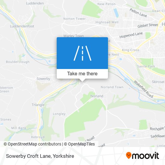 Sowerby Croft Lane map