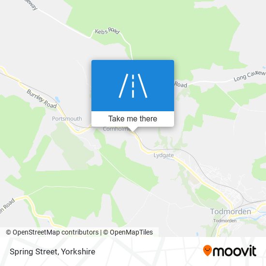 Spring Street map