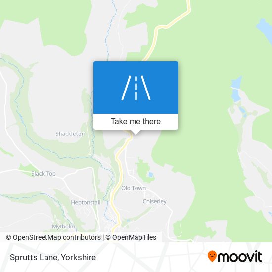 Sprutts Lane map