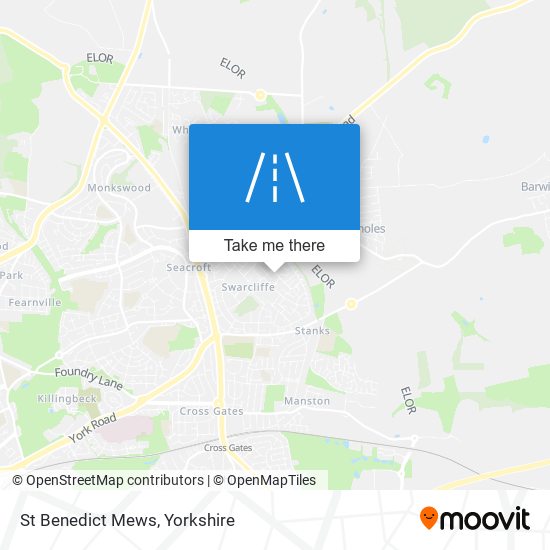 St Benedict Mews map