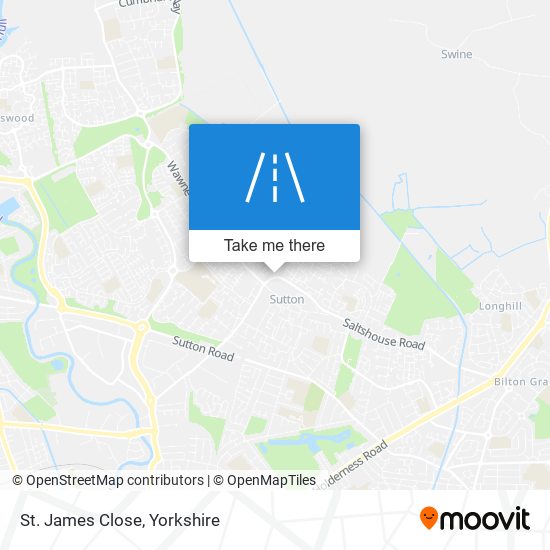 St. James Close map
