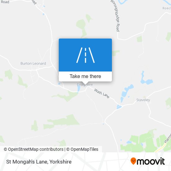 St Mongah's Lane map
