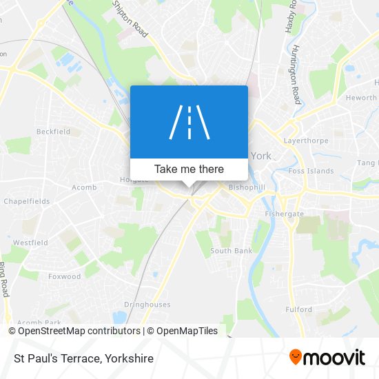 St Paul's Terrace map