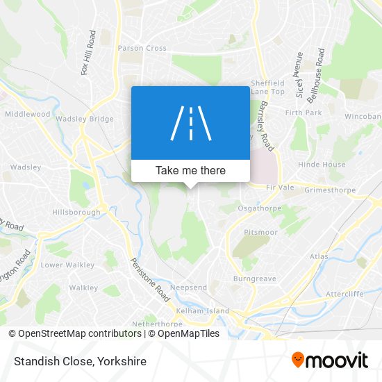 Standish Close map
