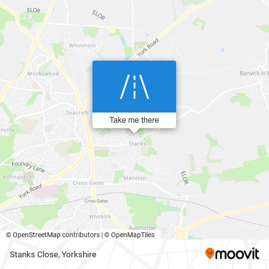 Stanks Close map