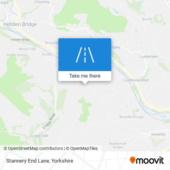 Stannery End Lane map