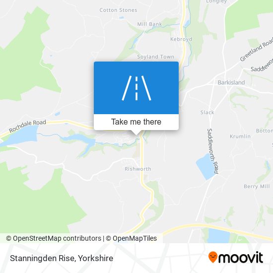 Stanningden Rise map