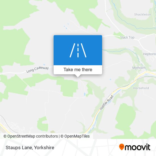 Staups Lane map