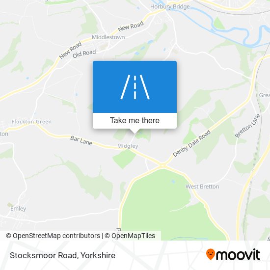 Stocksmoor Road map