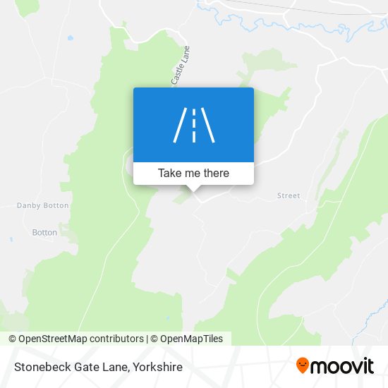 Stonebeck Gate Lane map