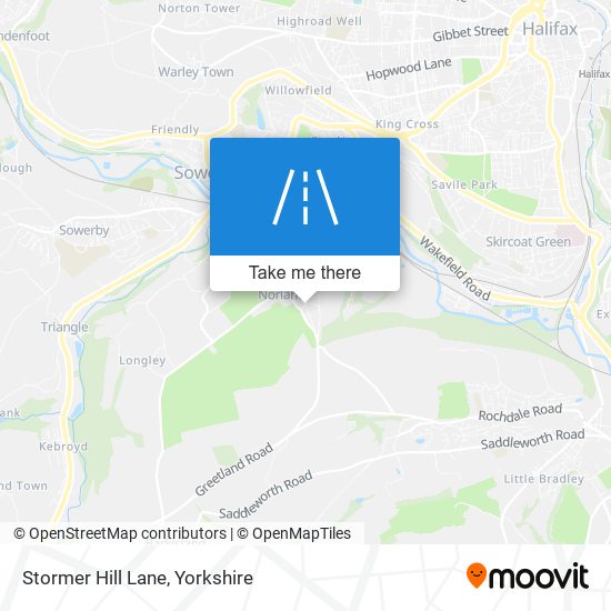 Stormer Hill Lane map